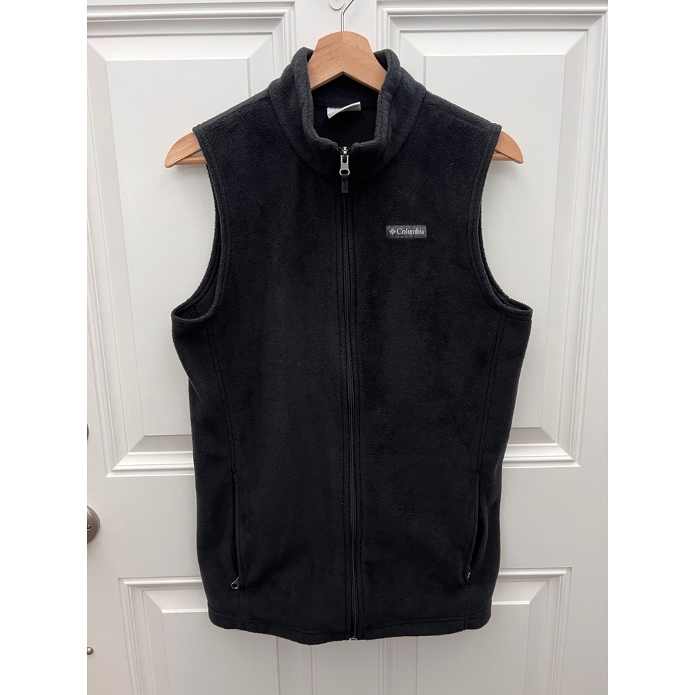 Columbia Kids Steens Mountain‎ Fleece Vest Black Full Zip XL 18/20
